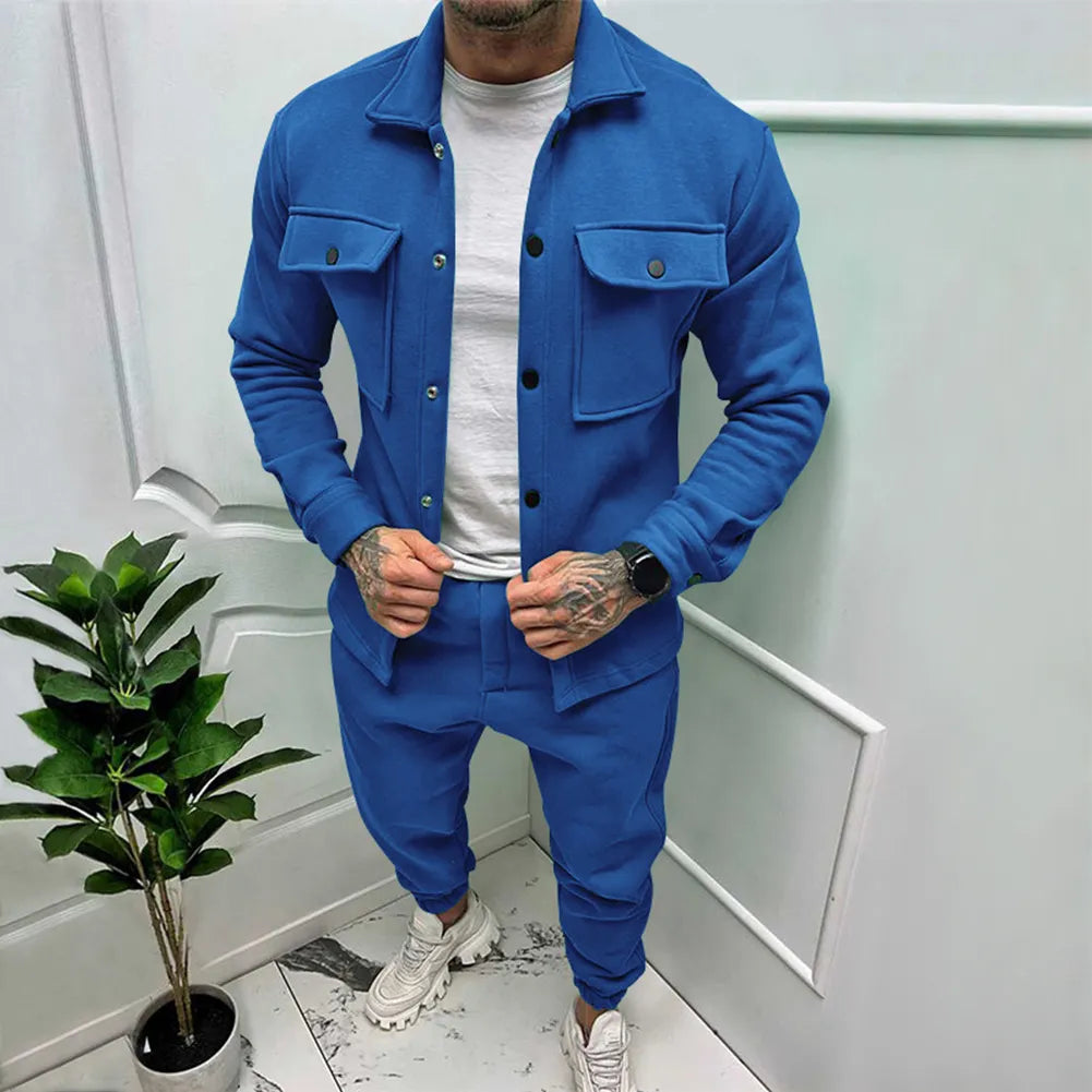 2-Piece Suede Tracksuit