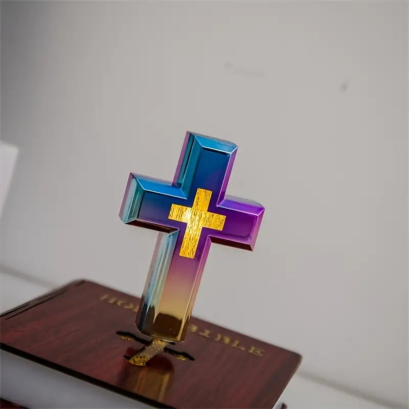 Levitating Cross-Bible Lamp