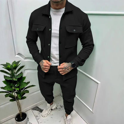 2-Piece Suede Tracksuit